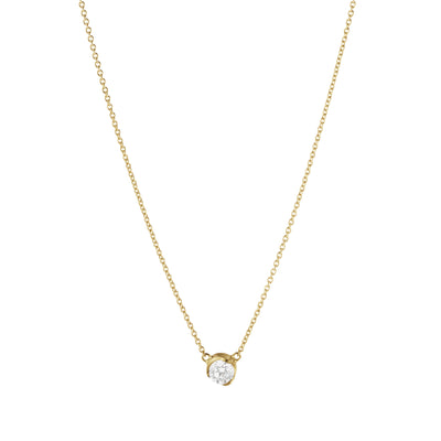 Georg Jensen Signature Diamonds Halskæde 18 kt. Guld m. Brillant