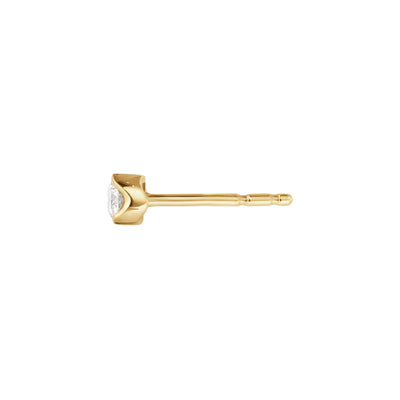 Georg Jensen Signature Diamonds Single Ørering 18 kt. Guld m. Brillant