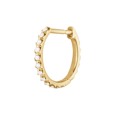 Georg Jensen Signature Diamonds Single Creol Ørering 18 kt. Guld m. Brillanter
