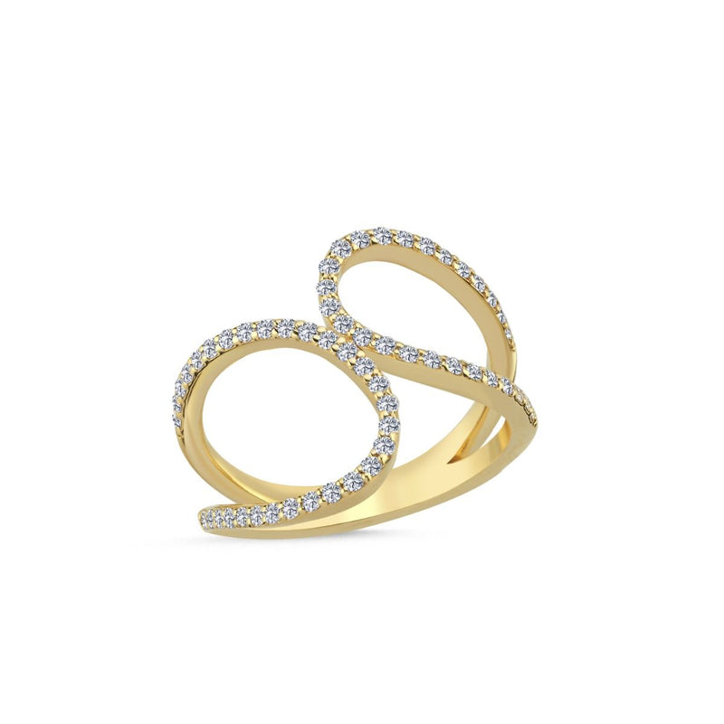 Nuran Valentina Ring 14 kt. Guld m. Naturlige Diamanter