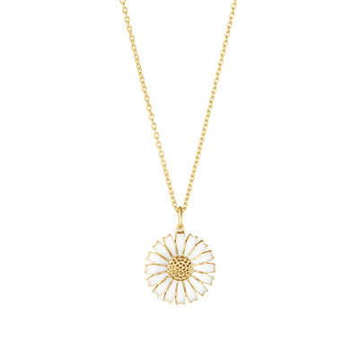 Georg Jensen Daisy Halskæde Forgyldt Sølv 18 mm.