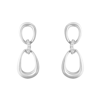 Georg Jensen Offspring 2 Loop Øreringe Sølv