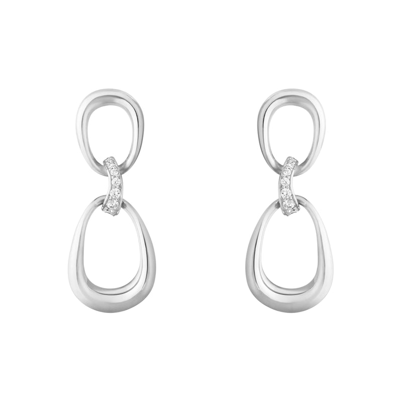 Georg Jensen Offspring 2 Loop Øreringe Sølv