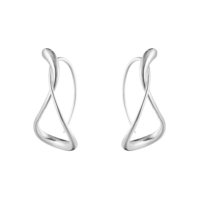 Georg Jensen Mercy Large Hoop Øreringe Sølv