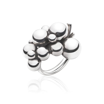 Georg Jensen Moonlight Grapes Large Ring Sølv