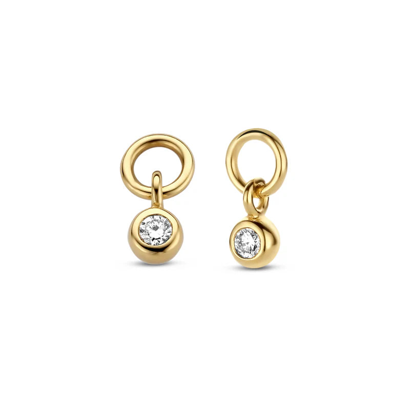 Spirit Icons Imagine Drop Single Øre Vedhæng 14 kt. Guld 0,02CT WVS
