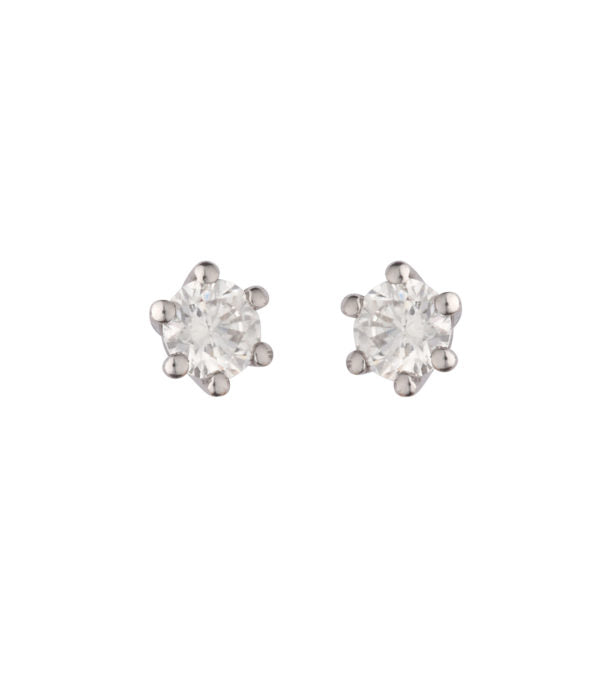 L&G Eternal Star Diamant Øreringe 14 kt. Hvidguld m. Brillanter 0,16 ct.