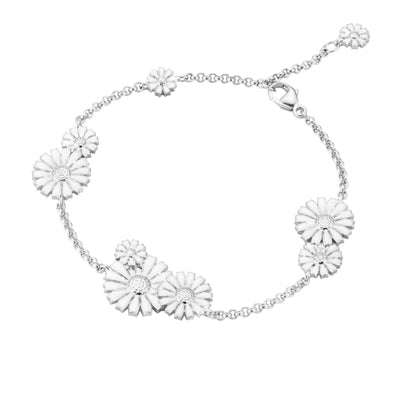 Georg Jensen Daisy Armbånd Rhodineret Sølv