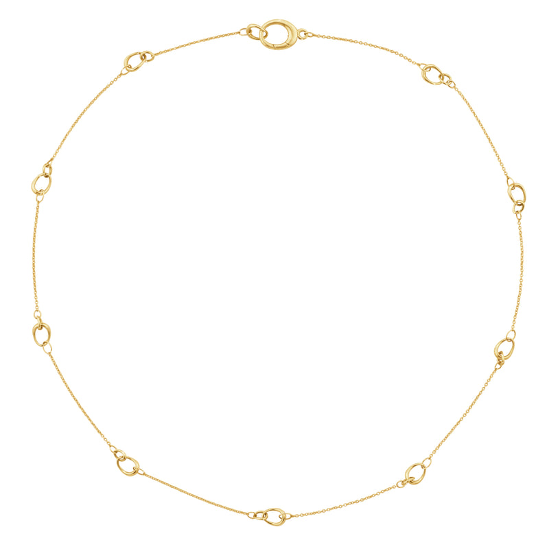 Georg Jensen Offspring Small Loop Halskæde 18 kt. Guld