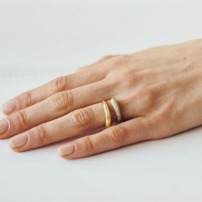 Georg Jensen Mercy Twist Pave 2 Ring 18 kt. Guld