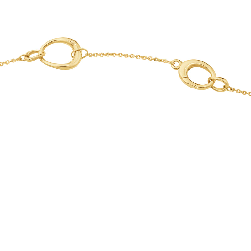 Georg Jensen Offspring Medium Loop Halskæde 18 kt. Guld