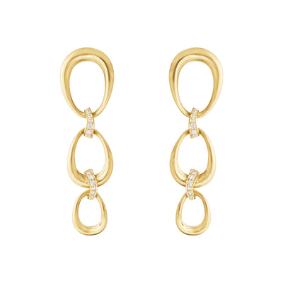 Georg Jensen Offspring 3 Loop Øreringe 18 kt. Guld