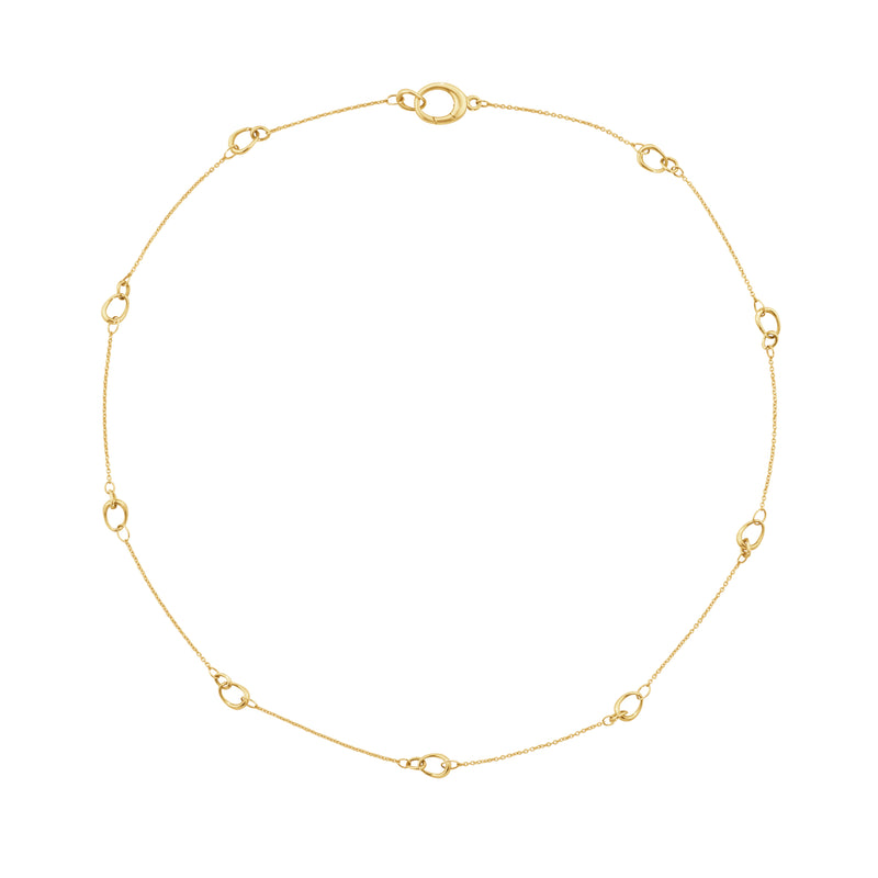 Georg Jensen Offspring Small Loop Halskæde 18 kt. Guld