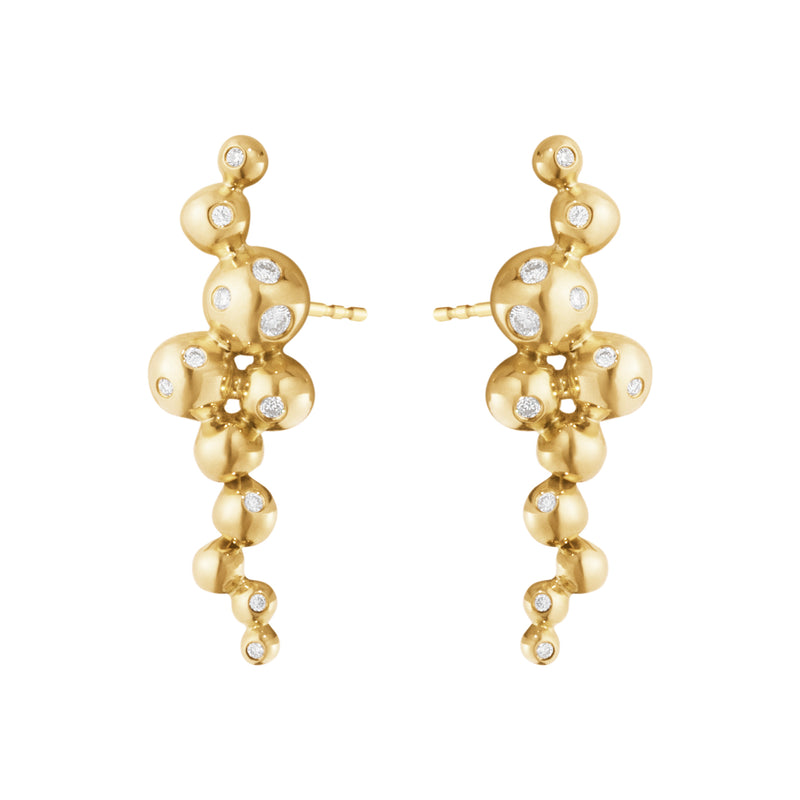 Georg Jensen Moonlight Grapes Small Øreringe 18 kt. Guld