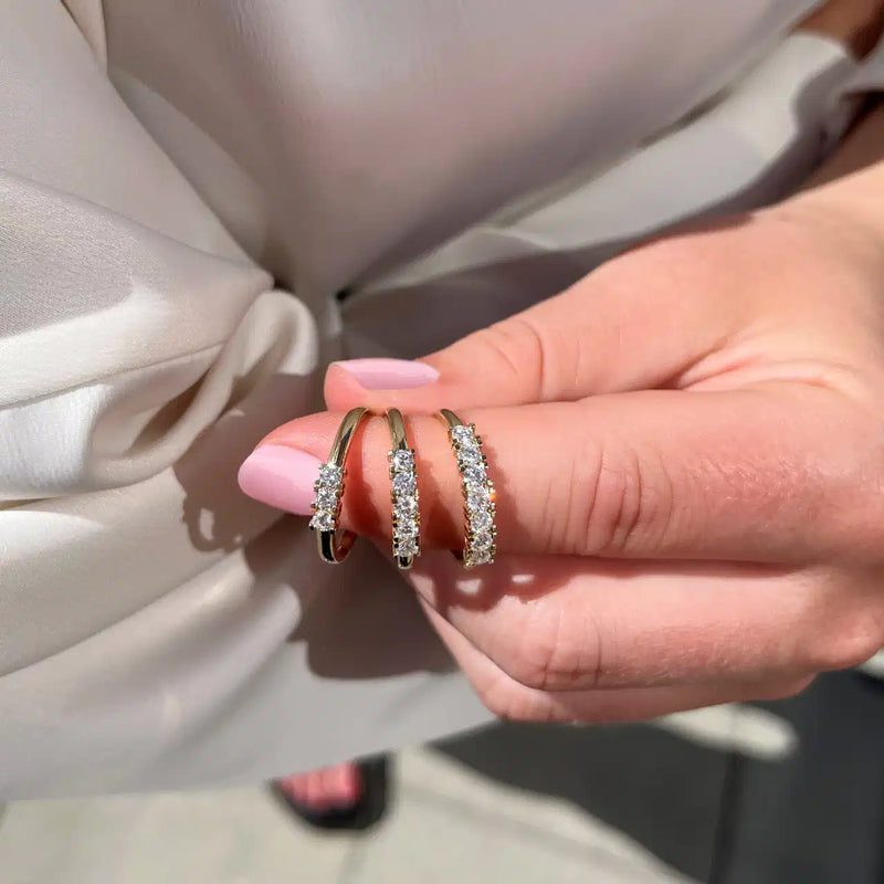 Scrouples Kleopatra Alliance Ring 14 kt Guld m. Naturlige Diamanter 5x0,08 ct.