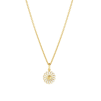 Georg Jensen Daisy Halskæde Forgyldt Sølv 11 mm.