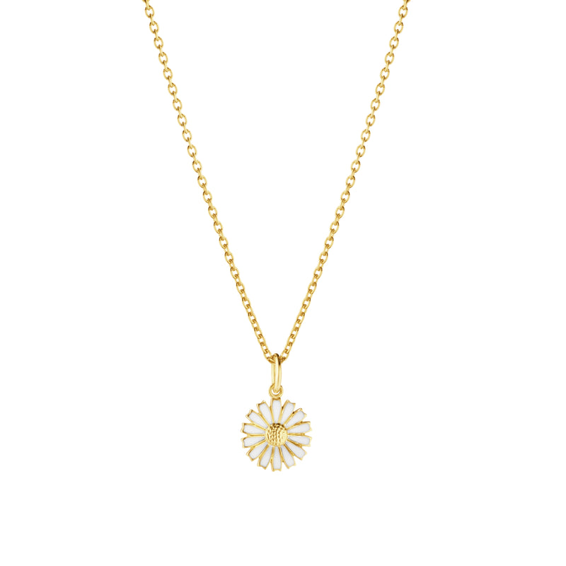 Georg Jensen Daisy Halskæde Forgyldt Sølv 11 mm.
