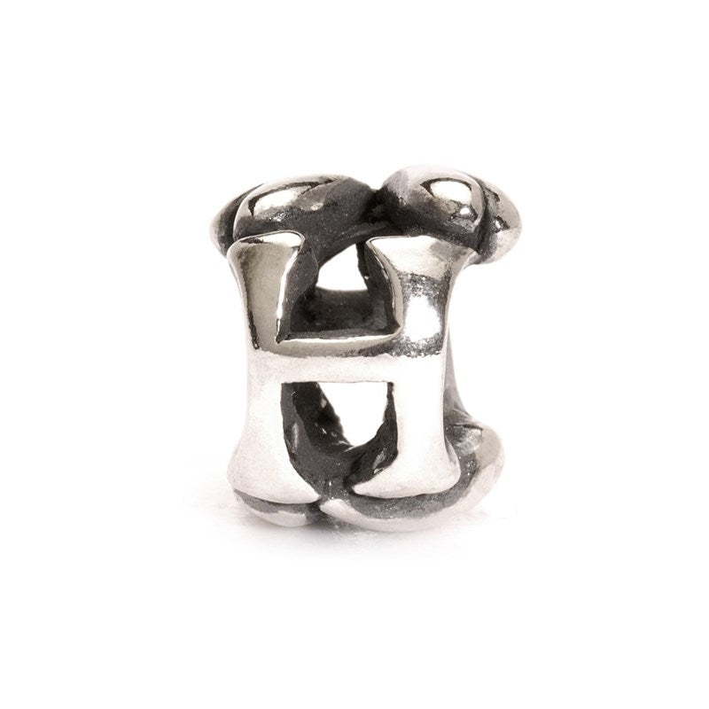 Trollbeads - Bogstav H - Sølv