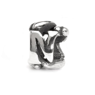 Trollbeads - Bogstav N - Sølv