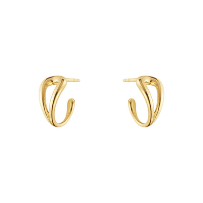 Georg Jensen Mercy Swirl Hoop Creol Øreringe 18 kt. Guld