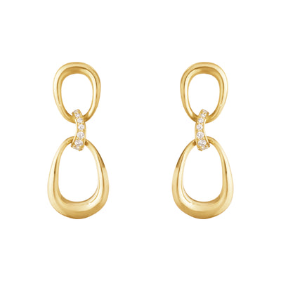 Georg Jensen Offspring 2 Loop Øreringe 18 kt. Guld