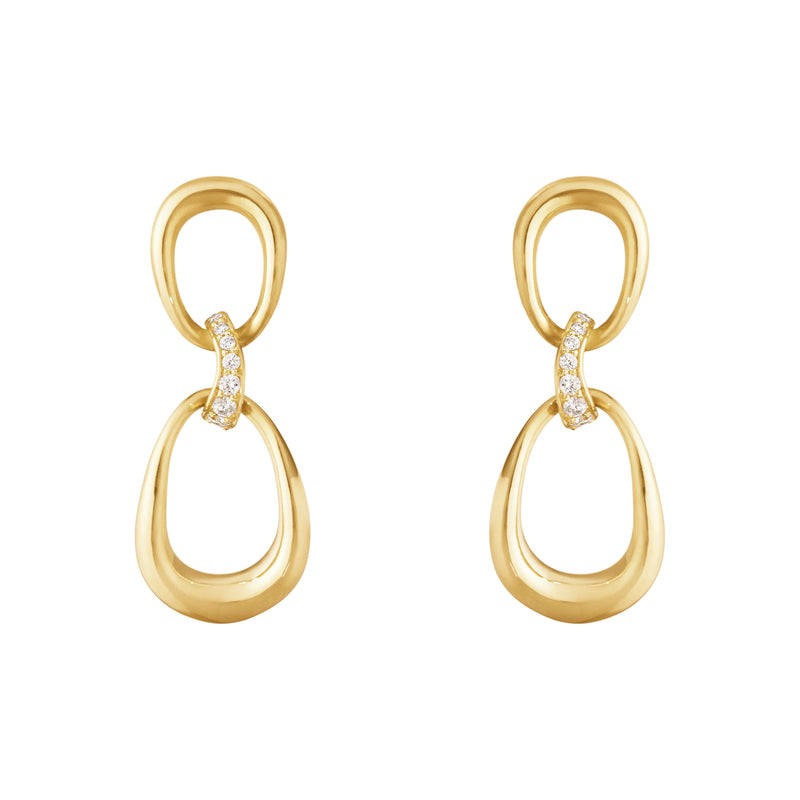 Georg Jensen Offspring 2 Loop Øreringe 18 kt. Guld