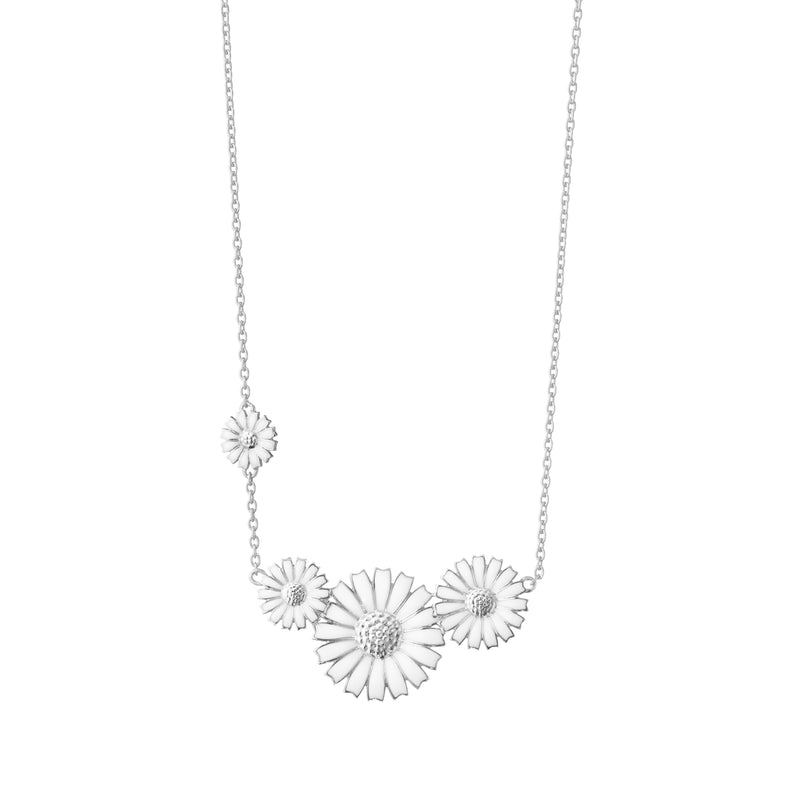 Georg Jensen Daisy Halskæde Rhodineret Sølv