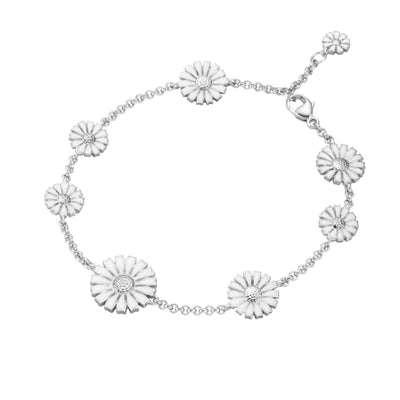 Georg Jensen Daisy Armbånd Rhodineret Sølv