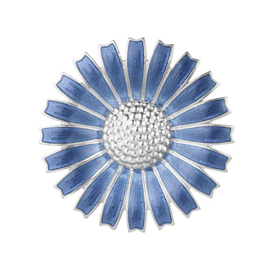 Georg Jensen Daisy Broche Rhodineret Sølv