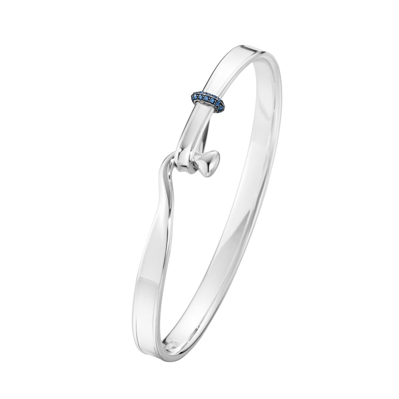 Georg Jensen Torun Armring Sølv m. Blå Safir