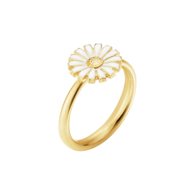 Georg Jensen Daisy Ring Forgyldt Sølv 11 mm.