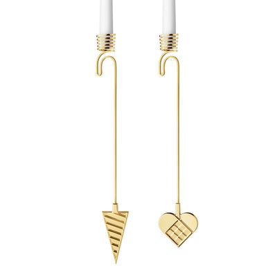 Georg Jensen 2025 Lysholdersæt Hjerte & Kræmmerhus