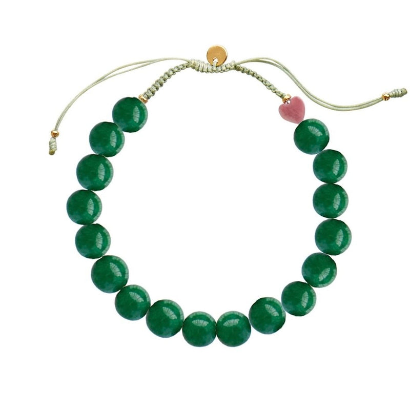 Stine A Cherrie Bon Bon Happy Green Armbånd Forgyldt Sølv