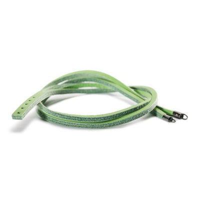 Trollbeads - Læder Armbånd - Grøn m. Sølv