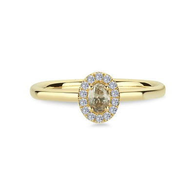 Nuran Champagne Ring 14 kt. Guld