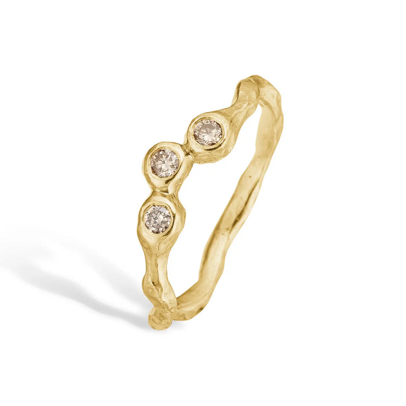 By Birdie Zenith Triple Brillant Ring 14 kt. Guld