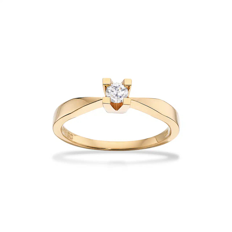 Scrouples Kleopatra Ring 14 kt. Guld 0,15 ct.