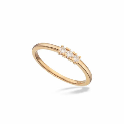 Scrouples Kleopatra Alliancering 14 kt. Guld 3x,04 ct.