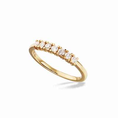 Scrouples Kleopatra Alliancering 14 kt. Guld 7x,04 ct.