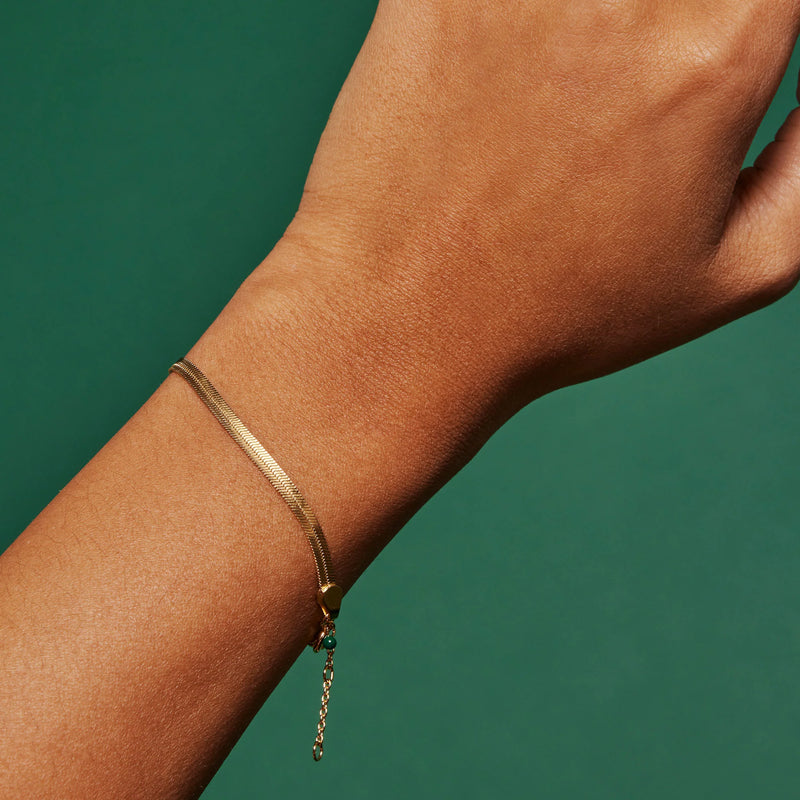 Enamel Caroline Armbånd Forgyldt Sølv