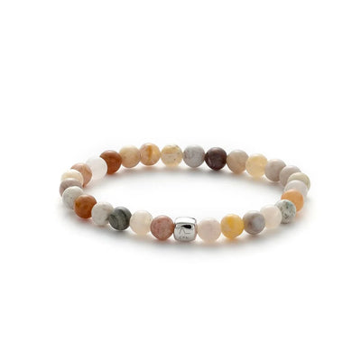 Alexander Lynggaard Cph ColorUp Bamboo Leaf Agate Armbånd (6mm.)