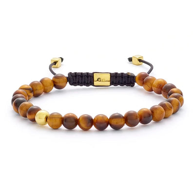 Alexander Lynggaard Cph ColorUp Tiger Eye Braided Armbånd (6mm.)