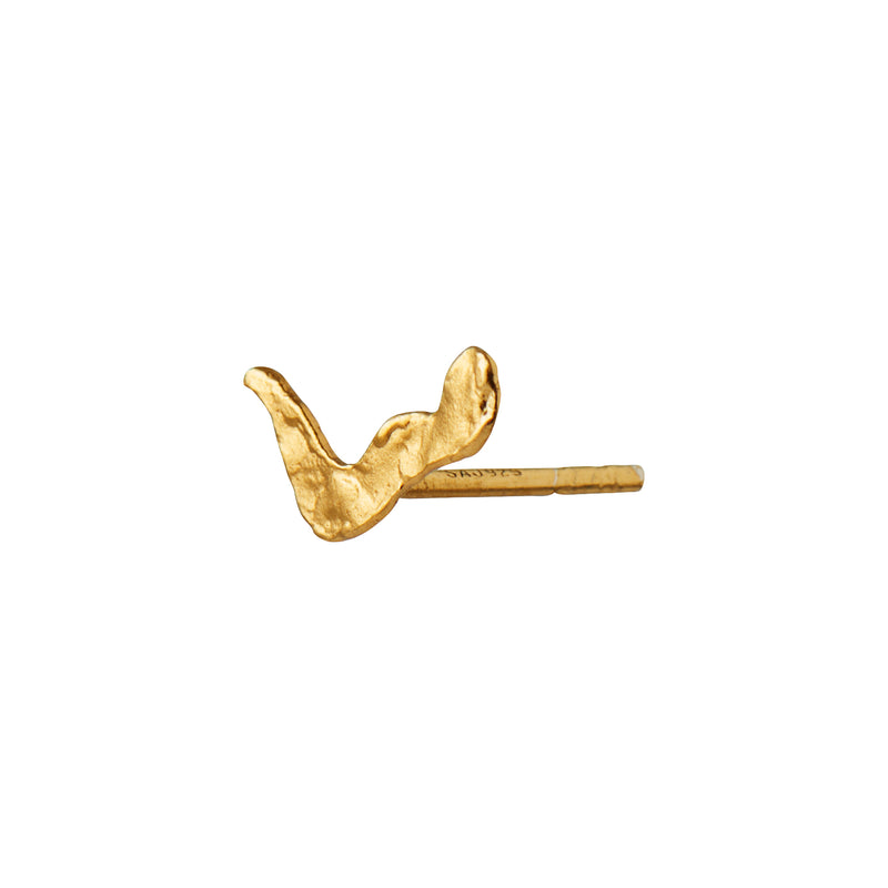 Stine A Petit Gold Splash Ladylike Single Ørering Forgyldt Sølv