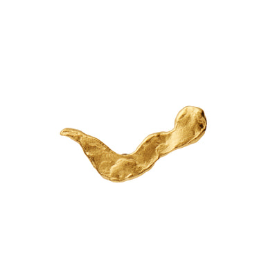 Stine A Petit Gold Splash Ladylike Single Ørering Forgyldt Sølv