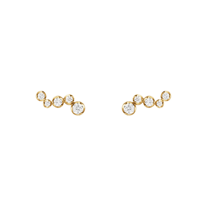 Georg Jensen Signature Diamonds Øreringe 18 kt. Guld m. Brillanter