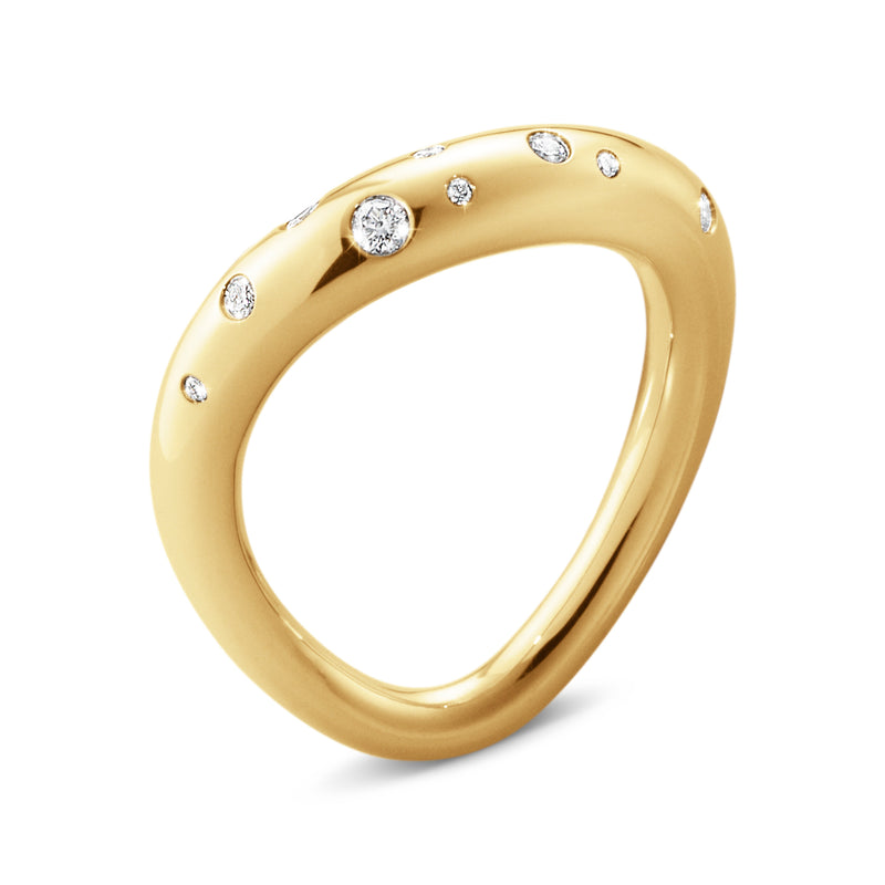 Georg Jensen Offspring Ring 18 kt. Guld m. Brillanter