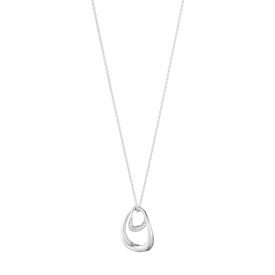 Georg Jensen Offspring Halskæde Large Sølv m. Brillanter