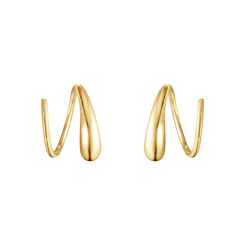 Georg Jensen Mercy Swirl Øreringe  18 kt. Guld