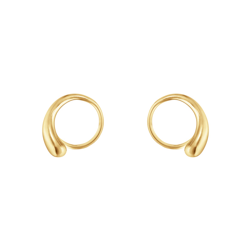 Georg Jensen Mercy Swirl Øreringe  18 kt. Guld