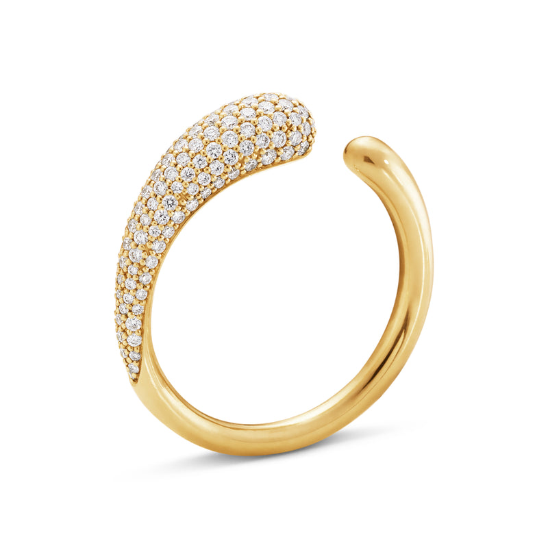 Georg Jensen Mercy Mini Pavé Ring 18 kt. Guld m. Brillanter